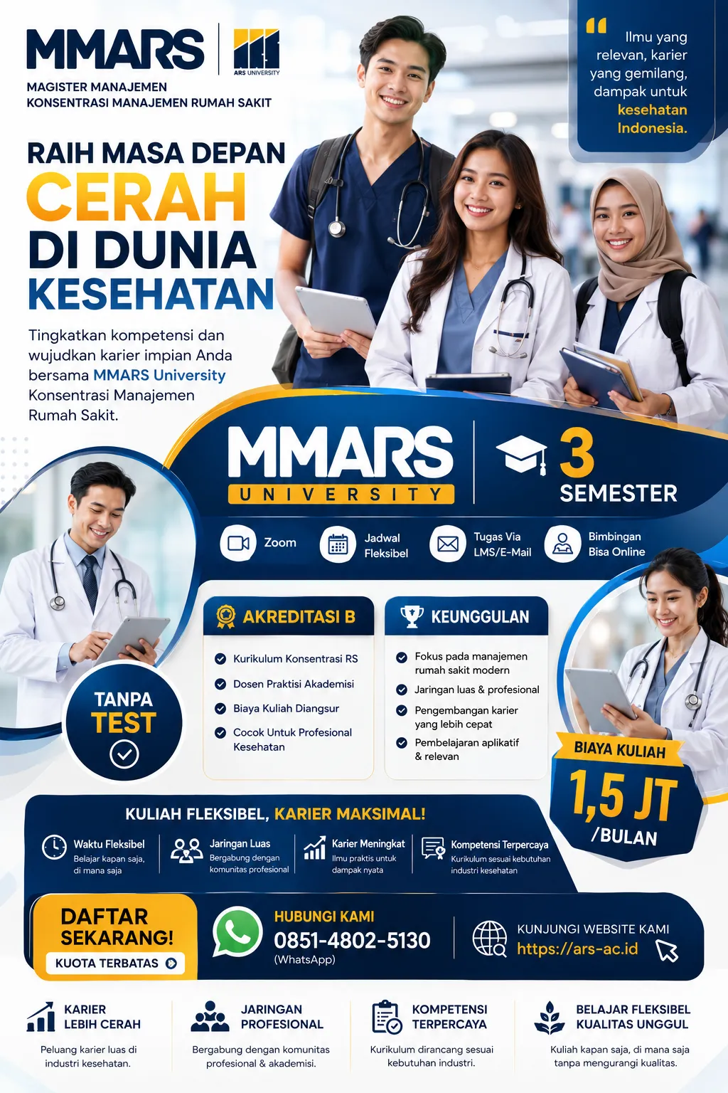 Karier manajemen rumah sakit setelah lulus S2 MMRS